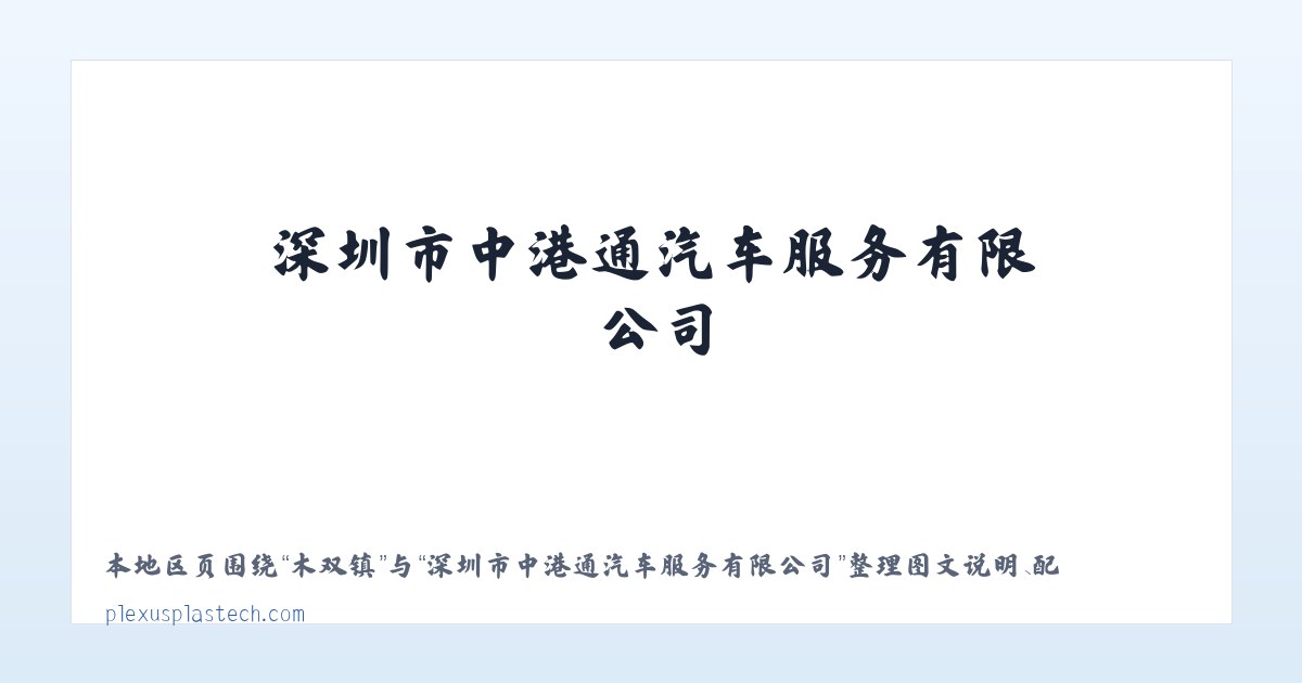 Products - 深圳市中港通汽车服务有限公司 主图